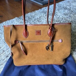 Dooney & Bourke Brown Suede Tote